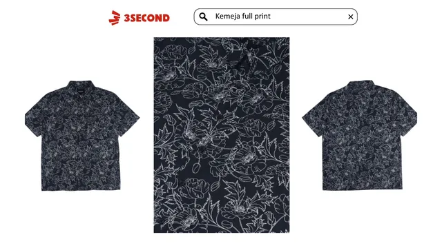 kemeja full print